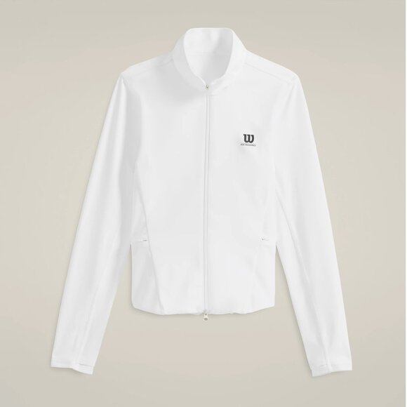 Wilson Court 1 Jacket Warm-Up White Size Small  Tennis - Picture 1 of 11